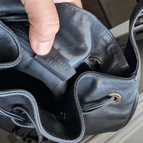 🖤 Vintage Y2K Gucci 001-4030 Genuine Smooth Leather Shoulder Satchel Bag, Black - Picture 11 of 16